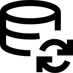 Database Refresh Icon from Sharp Line Set