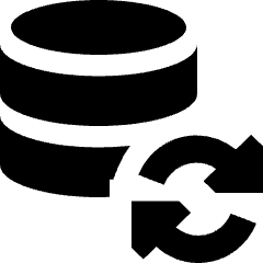 Database Refresh Icon from Sharp Solid Set