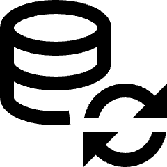 Database Refresh Sync Icon from Nova Line Set