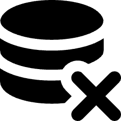 Database Remove Icon from Core Solid Set