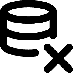 Database Remove Icon from Micro Line Set