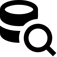 Database Search Icon from Nova Solid Set