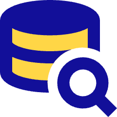 Database Search Icon from Sharp Pop Set