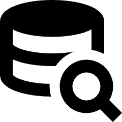 Database Search Icon from Sharp Remix Set