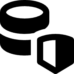 Database Security Shield Icon from Nova Solid Set
