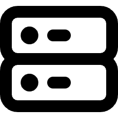 Database Server 1 Icon from Micro Line Set