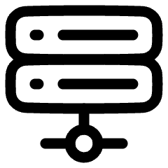Database Server 2 Icon from Plump Line Set