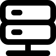 Database Server 2 Icon from Micro Line Set