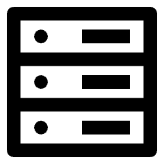 Database Server 3 Icon from Nova Line Set