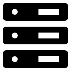 Database Server 3 Icon from Nova Solid Set