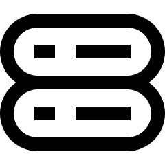 Database Server 4 Icon from Sharp Line Set