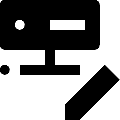 Database Server Edit Icon from Nova Solid Set
