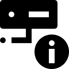 Database Server Information Icon from Nova Solid Set