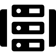 Database Server List Icon from Nova Solid Set