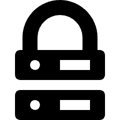 Database Server Lock Security 1 Icon from Nova Solid Set