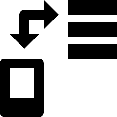 Database Server Mobile Data Transfer Icon from Nova Solid Set