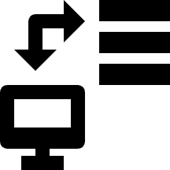 Database Server Personal Computer Data Transfer Icon from Nova Solid Set
