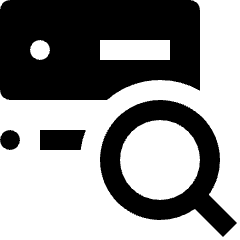 Database Server Search Icon from Nova Solid Set