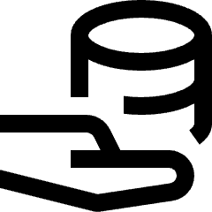 Database Server Share 1 Icon from Nova Line Set