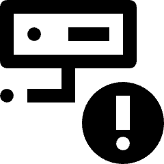 Database Server Warning Icon from Nova Line Set