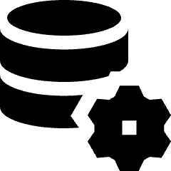 Database Setting Icon from Sharp Solid Set