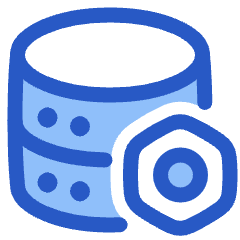 Database Setting Bolt Nut Icon from Plump Duo Set