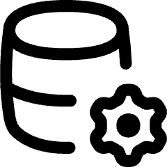 Database Setting Gear Icon from Flex Line Set
