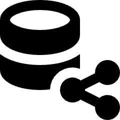 Database Share 1 Icon from Nova Solid Set