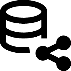 Database Share 1 Icon from Nova Line Set