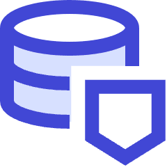 Database Shield Icon from Sharp Duo Set