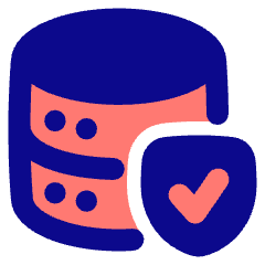 Database Shield Icon from Plump Pop Set