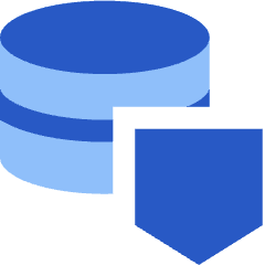Database Shield Icon from Sharp Flat Set