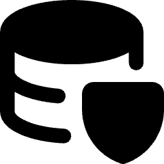 Database Shield Icon from Core Remix Set