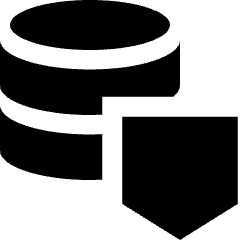 Database Shield Icon from Sharp Solid Set
