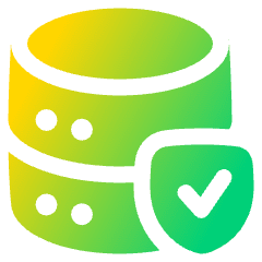 Database Shield Icon from Plump Gradient Set