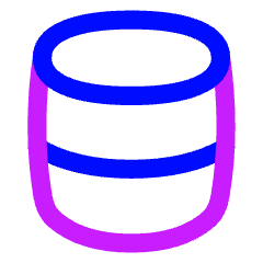 Database Solo Icon from Flex Neon Set