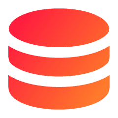 Database Solo Icon from Core Gradient Set