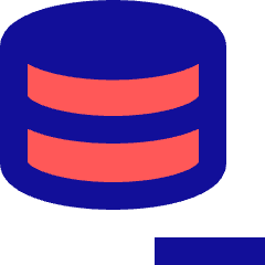 Database Subtract 1 Icon from Sharp Pop Set