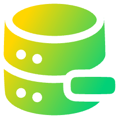 Database Subtract 1 Icon from Plump Gradient Set
