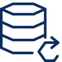 Database Synchronize Icon from Cyber Line Set