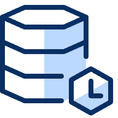 Database Time Icon from Cyber Duotone Set