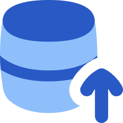 Database Upload Icon from Flex Flat Set