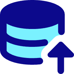 Database Upload Icon from Core Pop Set