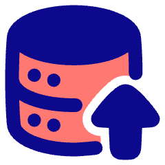 Database Upload Icon from Plump Pop Set