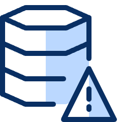 Database Warning Icon from Cyber Duotone Set
