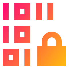 Device Database Encryption 1 Icon from Sharp Gradient Set