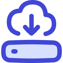 Server Cloud Drive Download Restore Icon from Flex Duo Set