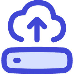 Server Cloud Drive Upload Backup Icon from Flex Duo Set
