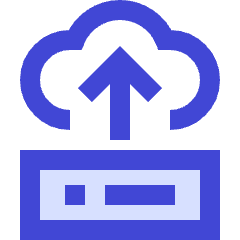 Server Cloud Drive Upload Backup Icon from Sharp Duo Set