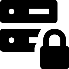 Server Lock Security Icon from Nova Solid Set